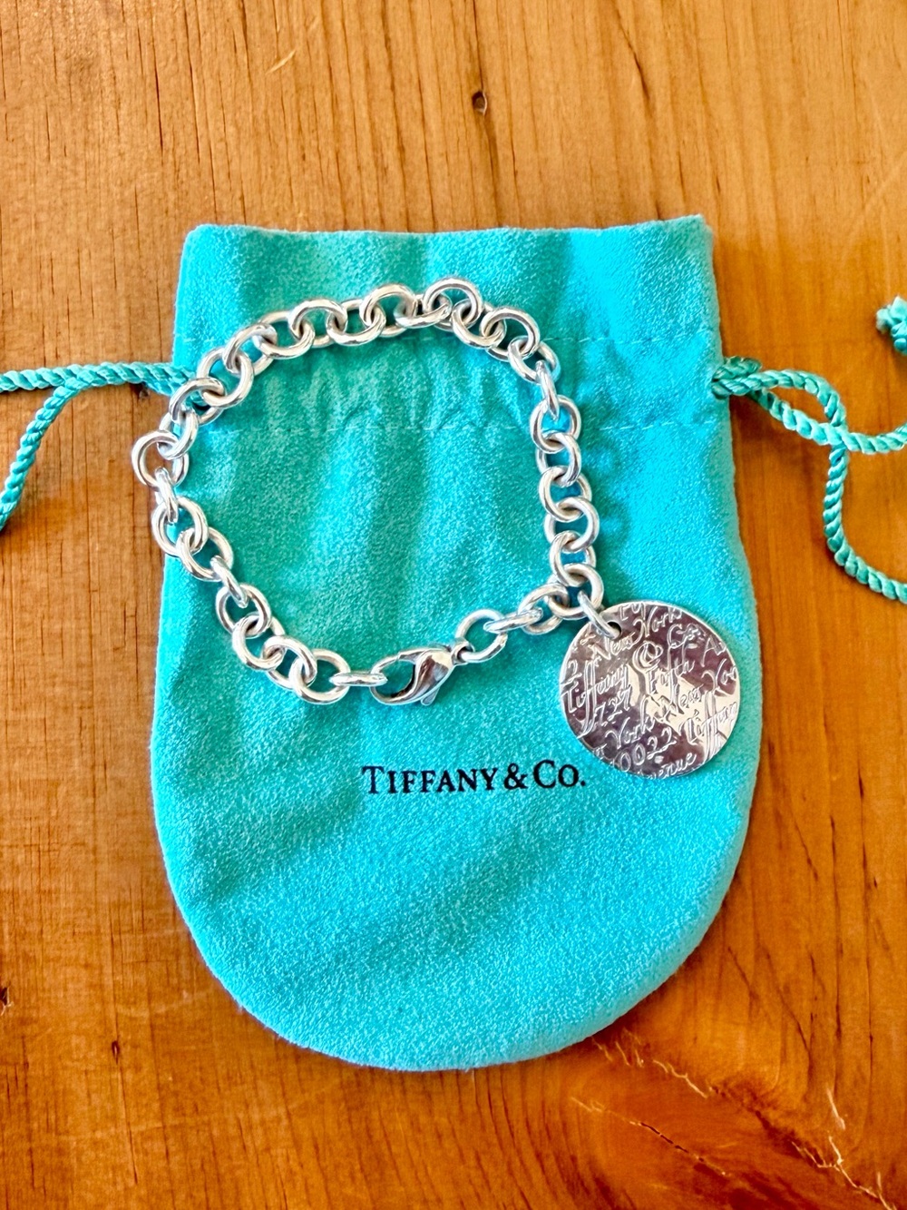 Tiffany & Co. Silver Notes Link Bracelet - 7”